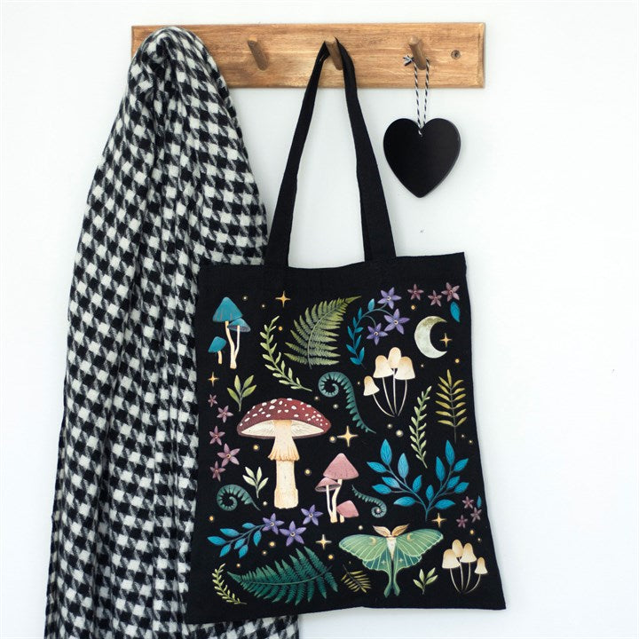 Dark Forest Print Polycotton Tote Bag (6/24)