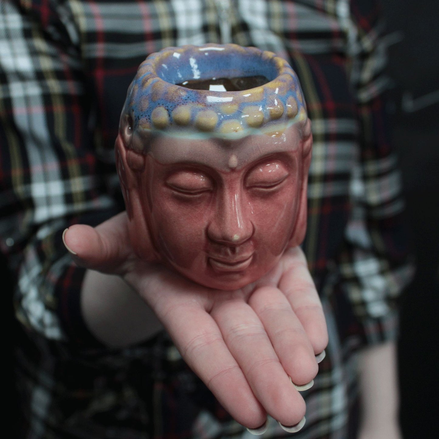 Buddha Fragrance Warmer - Rose & Teal