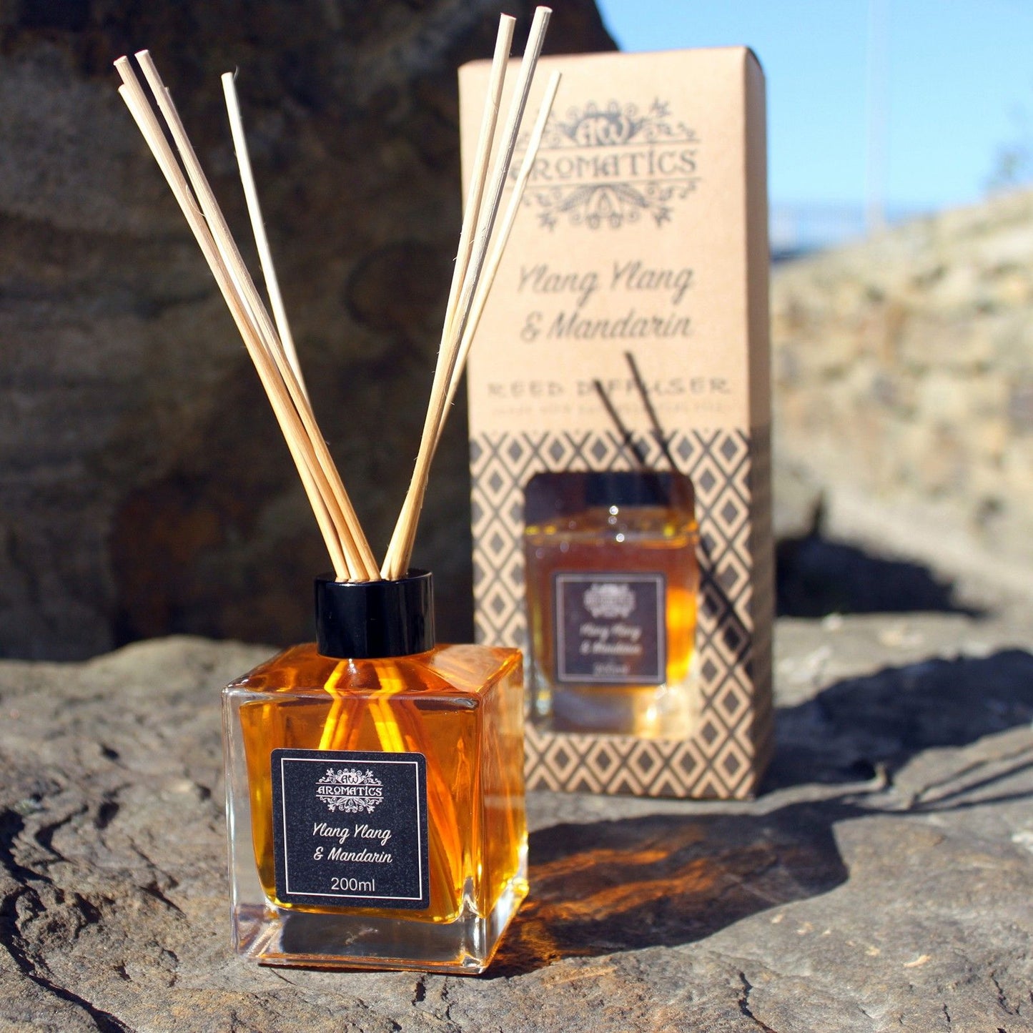 200ml Geranium & Rose Essential Oil Reed Diffuser