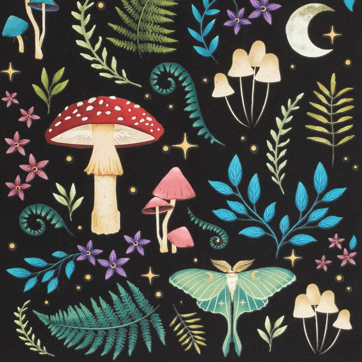 Dark Forest Print Polycotton Tote Bag (6/24)