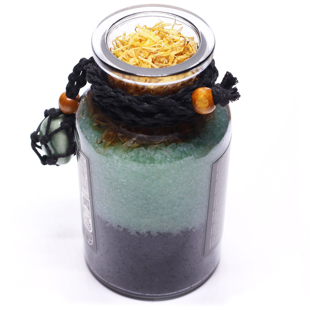Aventurine Bath Salts & Crystal Amulet - Prosperity Ritual Set