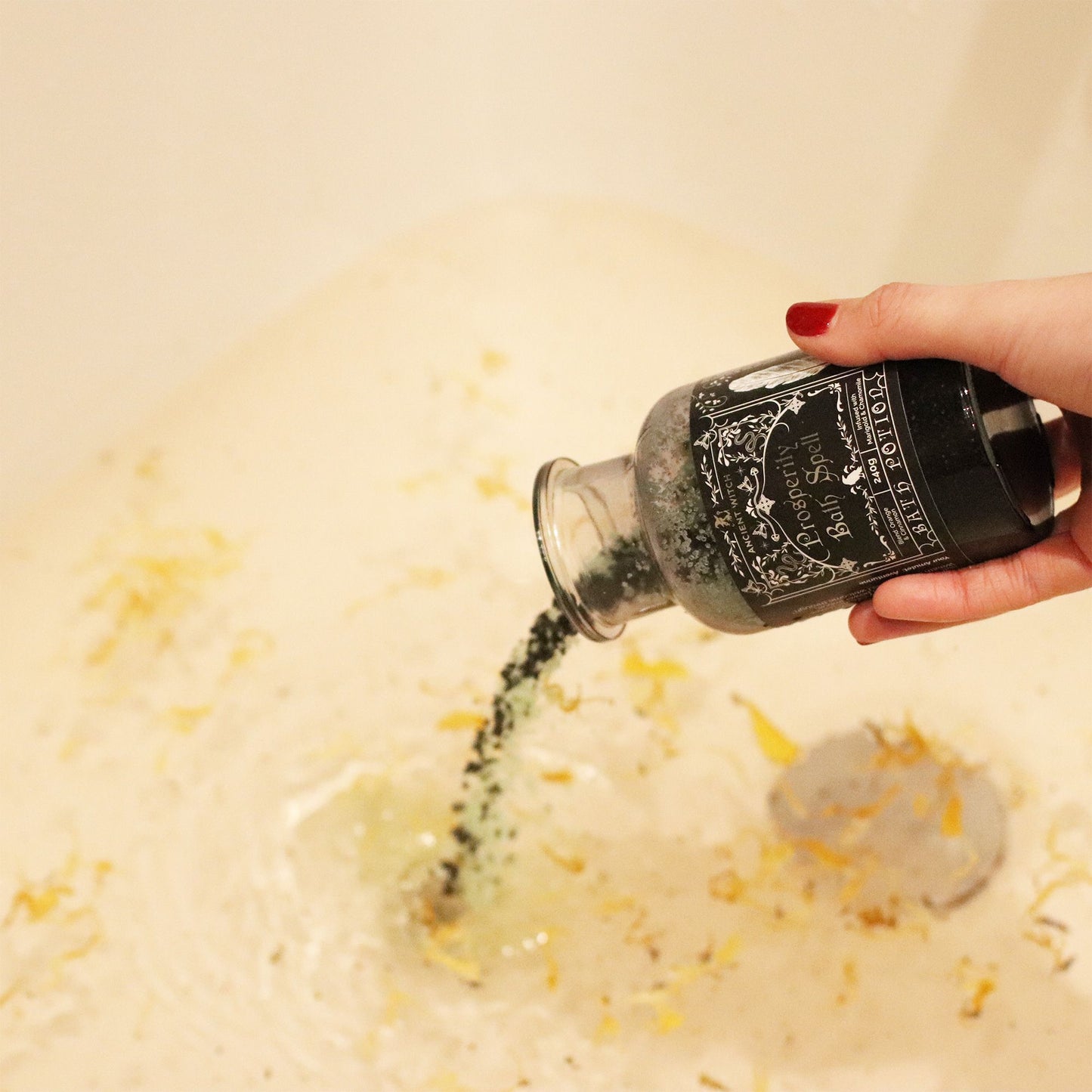 Aventurine Bath Salts & Crystal Amulet - Prosperity Ritual Set