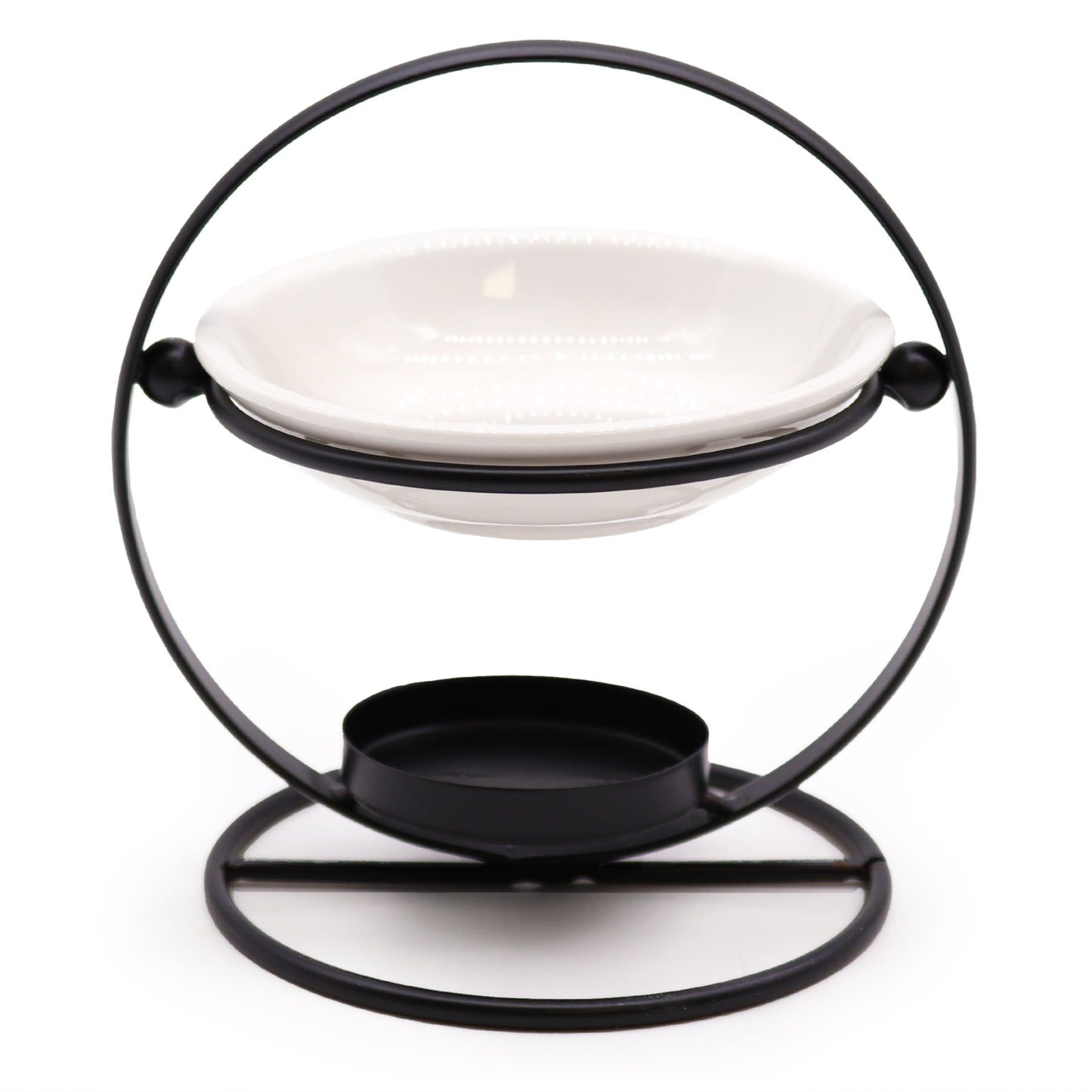 TranquilGlow Ceramic & Metal Aromatherapy Oil Burner