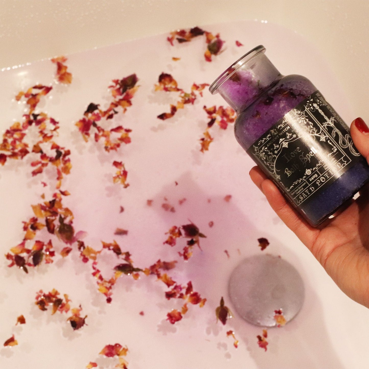 Rose Quartz Bath Salts & Crystal Amulet - Love Ritual Set