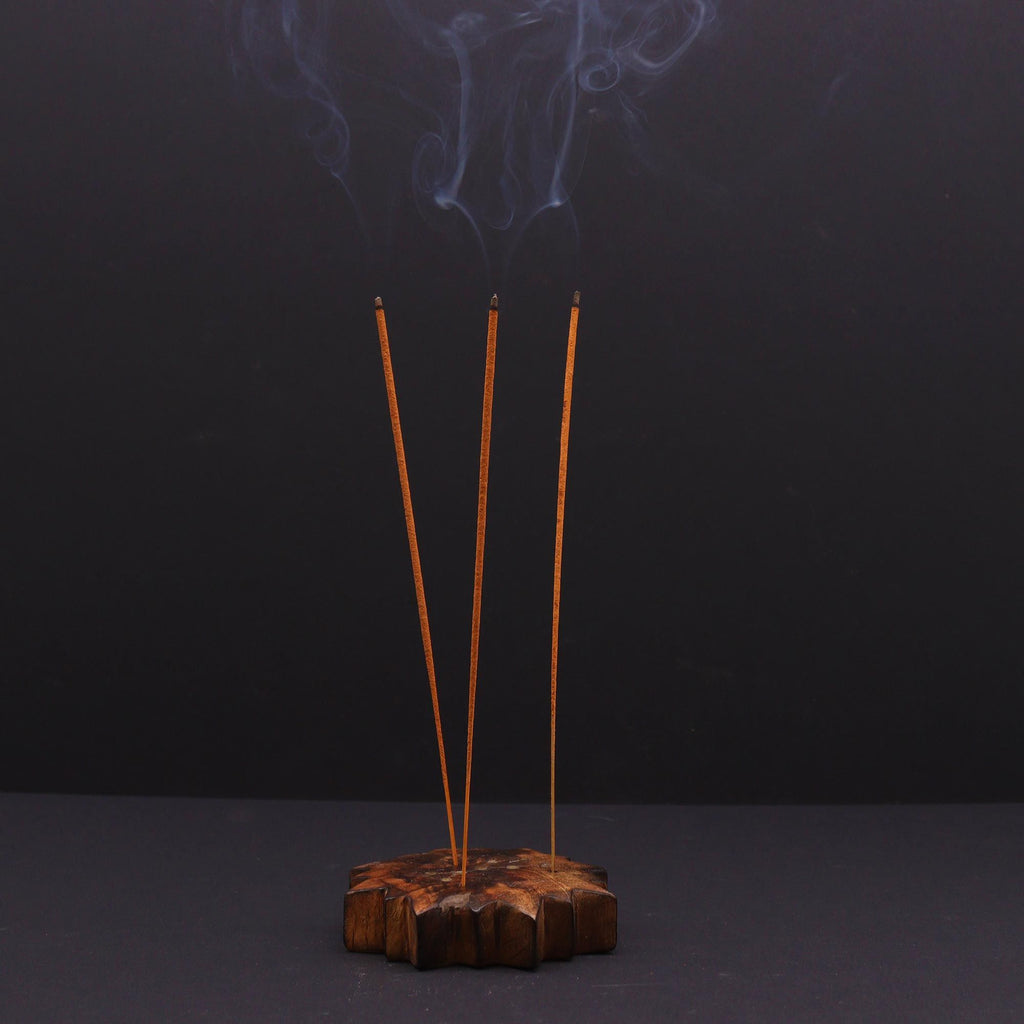 Engraved and Brass Zodiac Sign Incense Burner - Sun