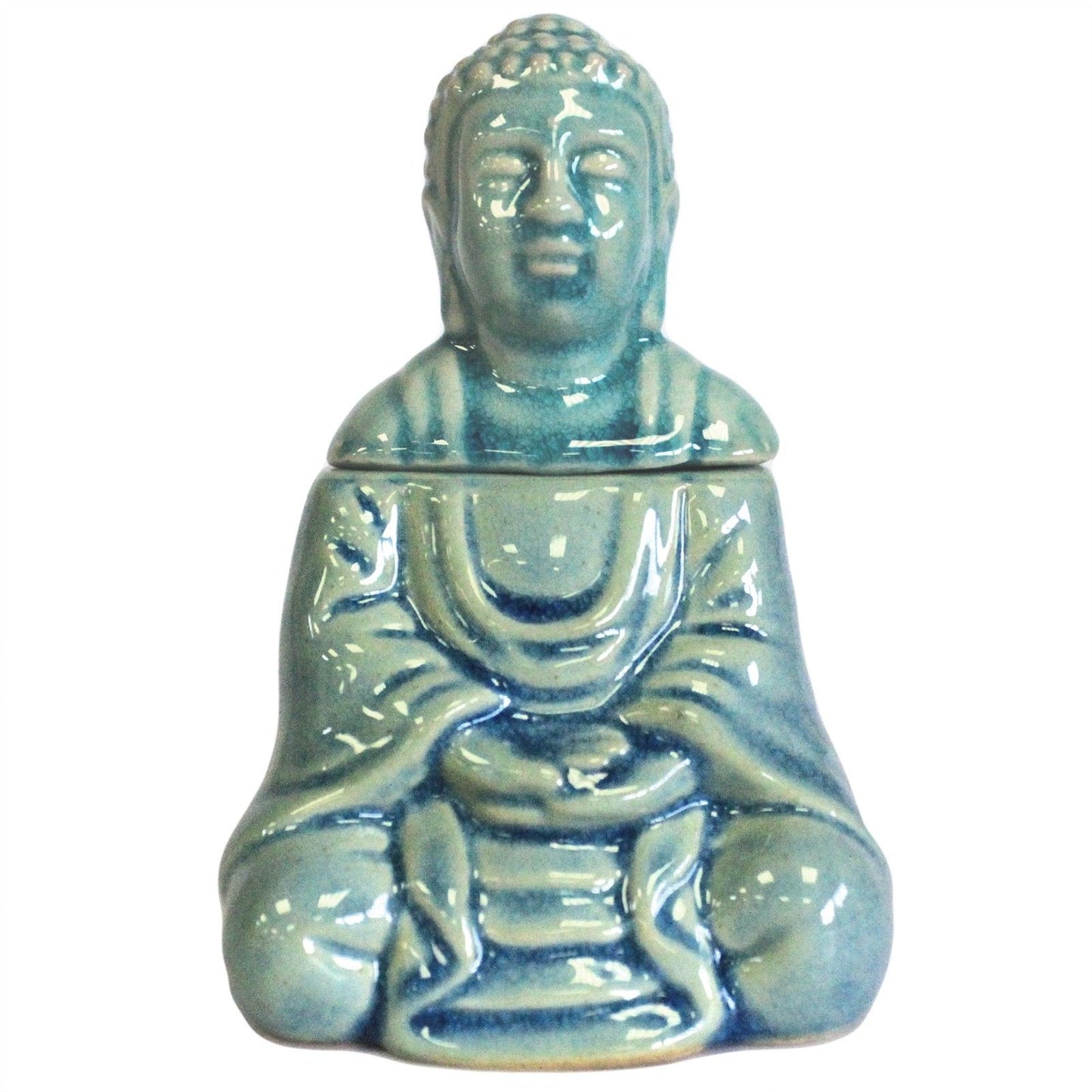 Sitting Buddha Fragrance Warmer - Blue