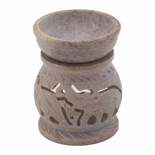 Small Soapstone Oil Diffuser 8cm - Elephant