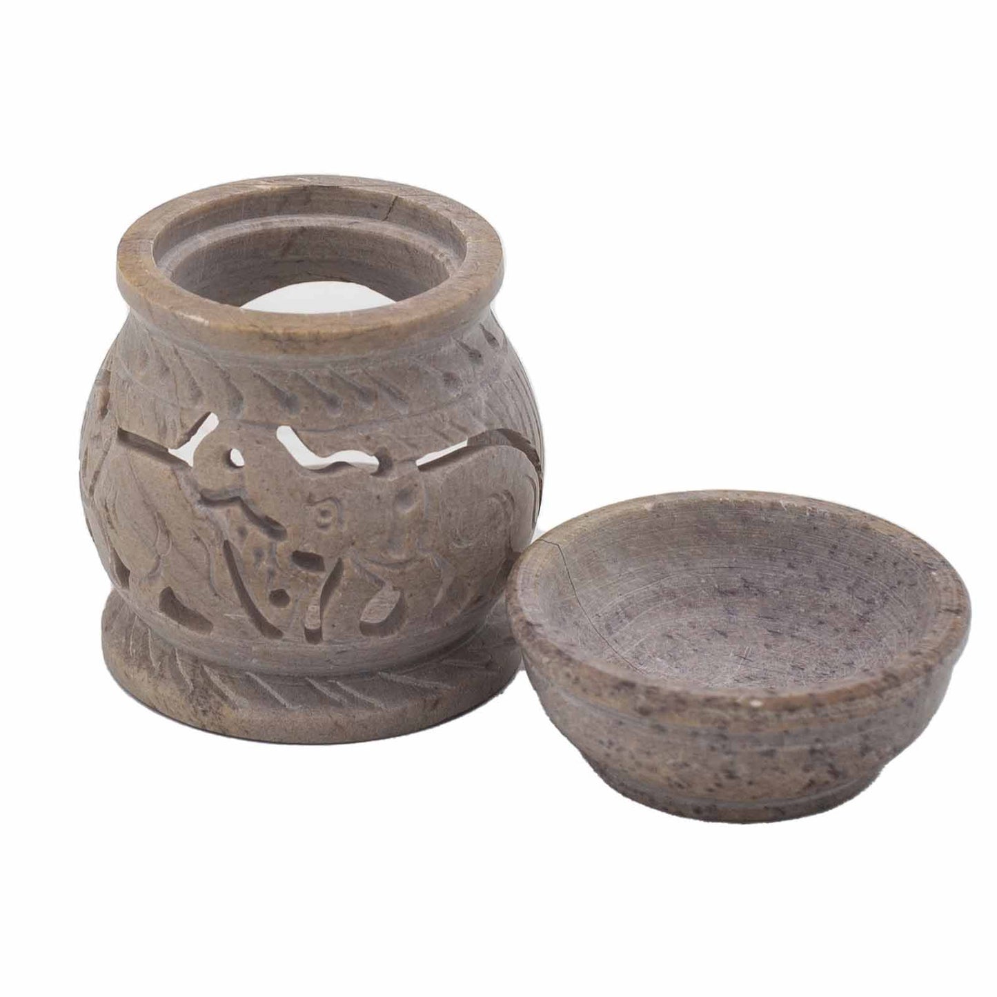 Small Soapstone Oil Diffuser 8cm - Elephant