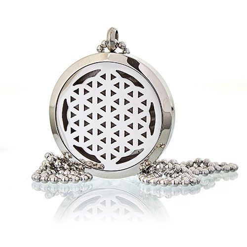 Flower of Life  diffuser necklace 