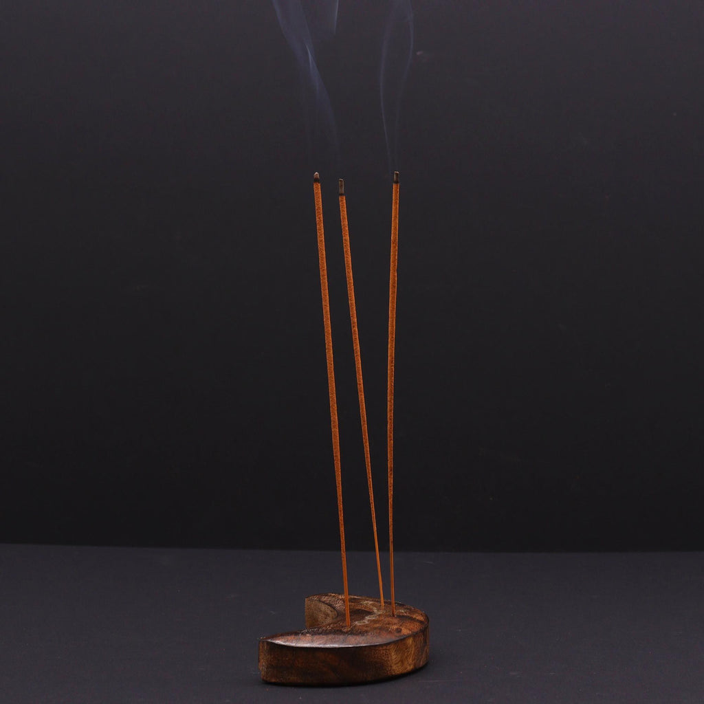 Engraved and Brass Zodiac Sign Incense Burner - Moon