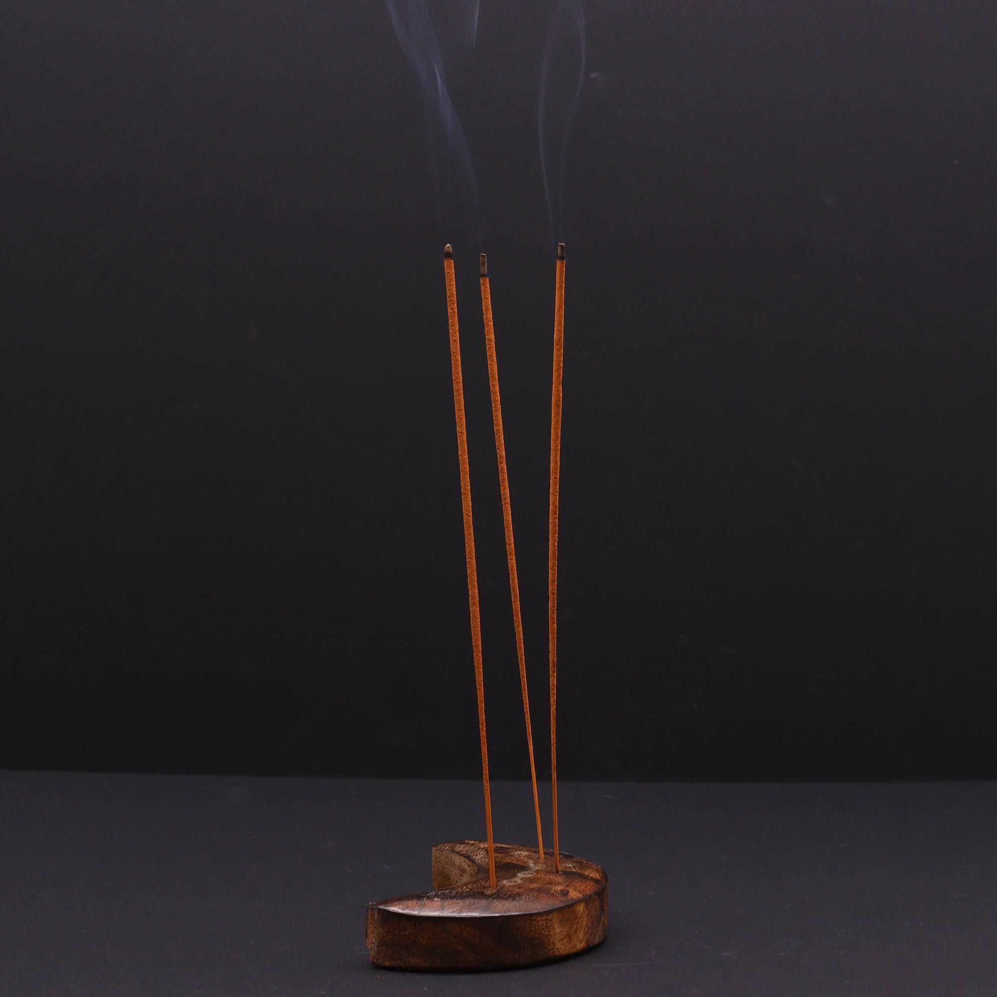 Engraved and Brass Zodiac Sign Incense Burner - Moon