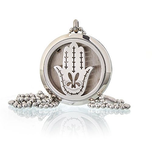Fragrance Diffuser Necklace - Hand of Fatima 30mm