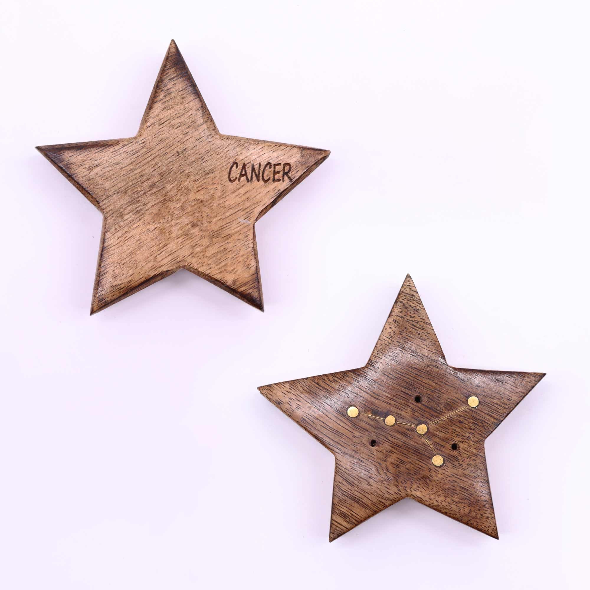 Engraved and Brass Zodiac Sign Incense Burner- Star