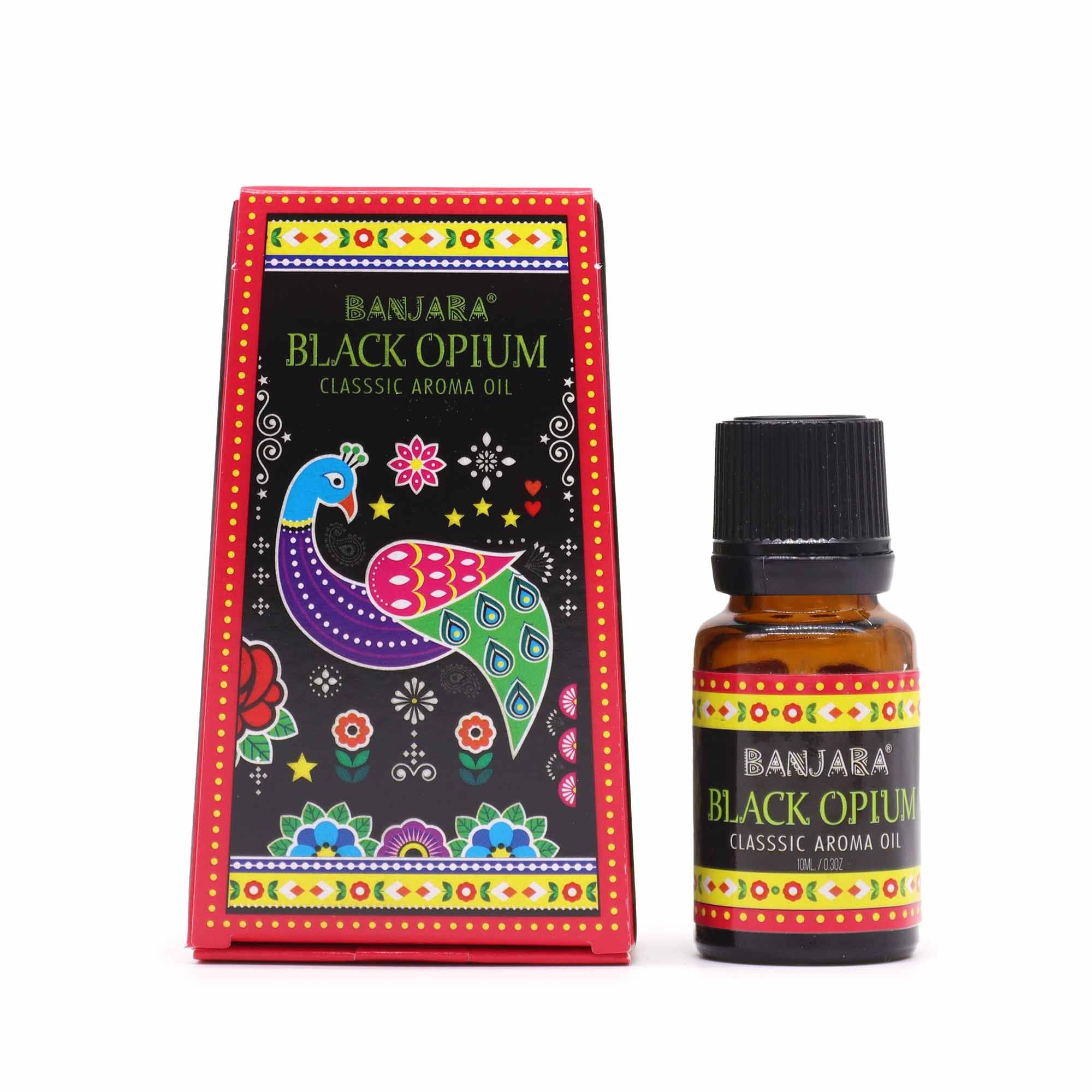 Banjara Black Opium Indian fragrance oil 10ml bottle with packaging