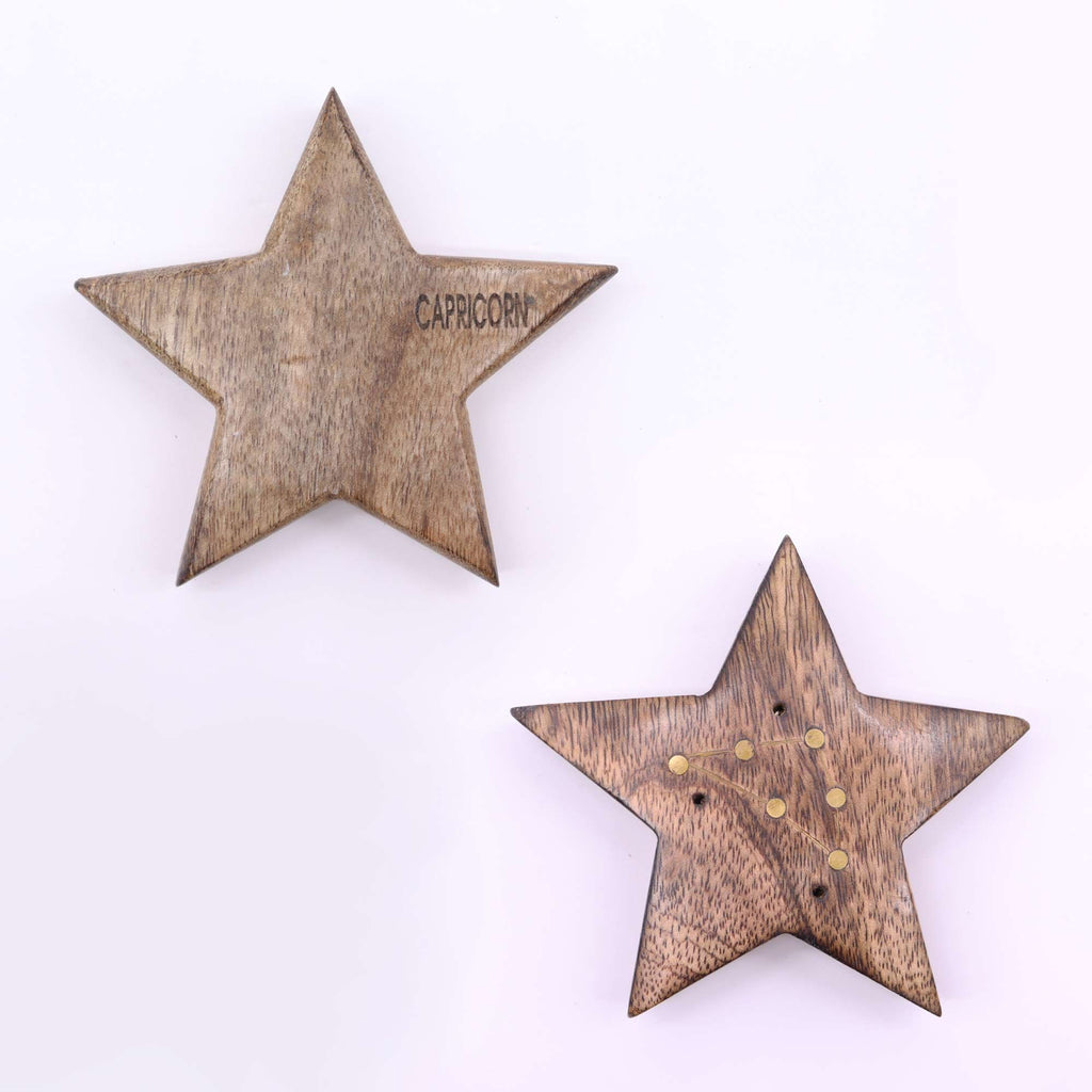 Engraved and Brass Zodiac Sign Incense Burner- Star