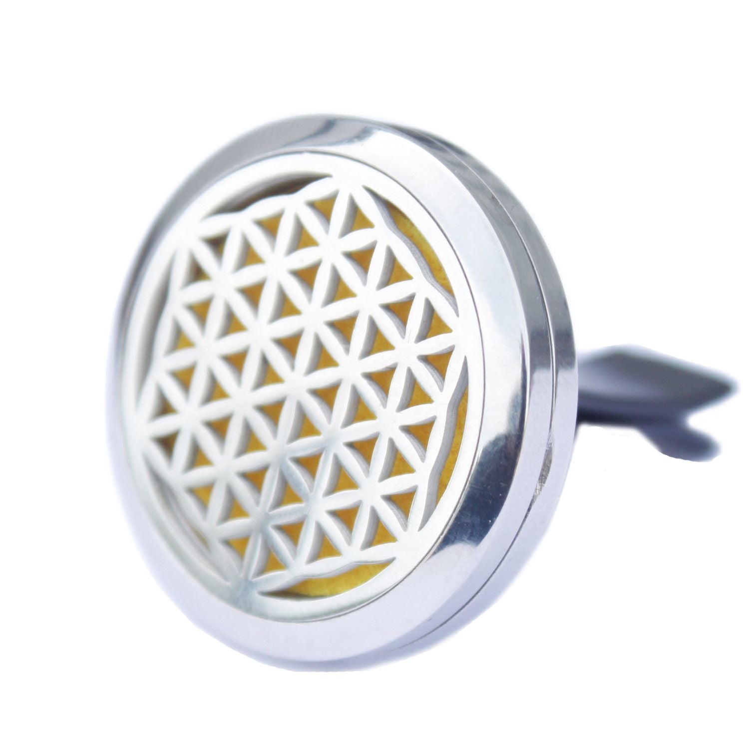 Flower of Life car diffuser kit with stainless steel locket 30mm