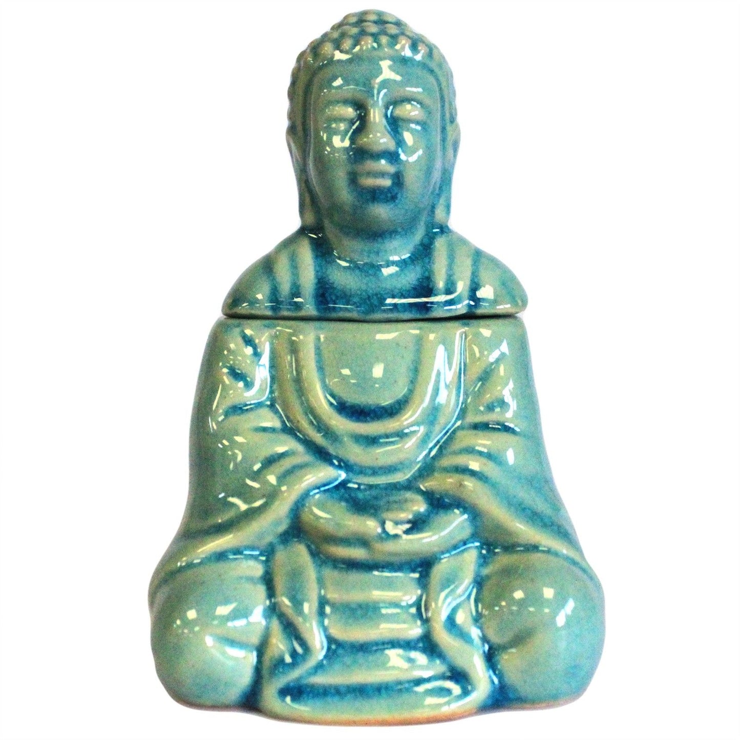 Sitting Buddha Fragrance Warmer - Blue