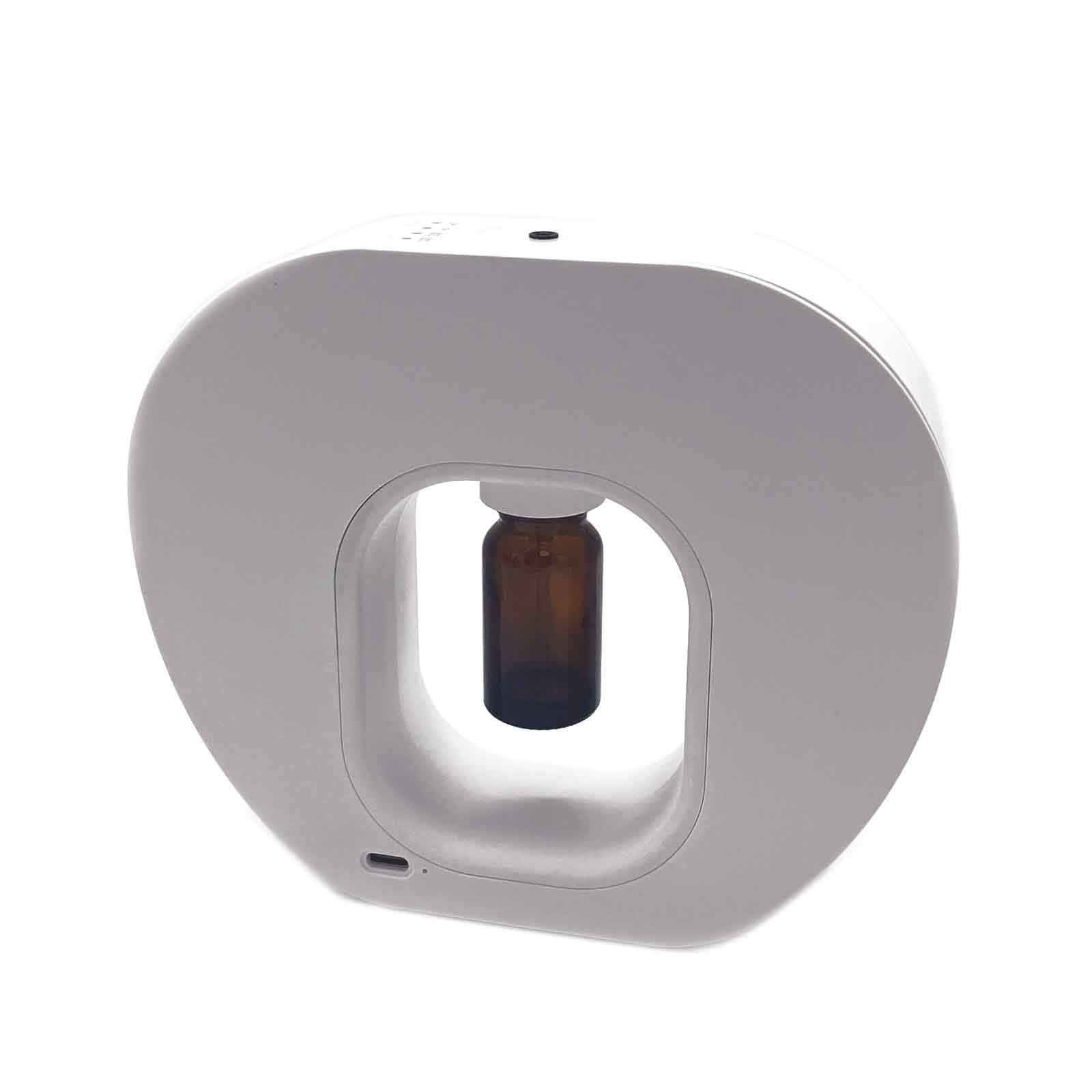 Waterless essential oil nebulizer diffuser with USB-C charging