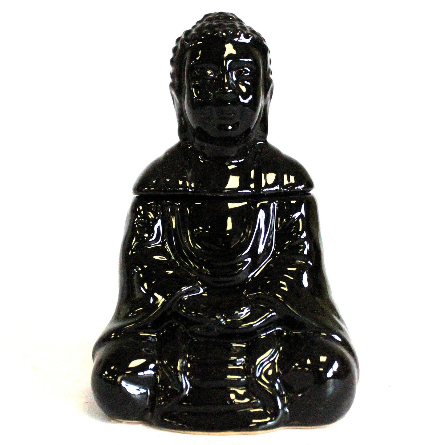 Sitting Buddha Fragrance Warmer - Black