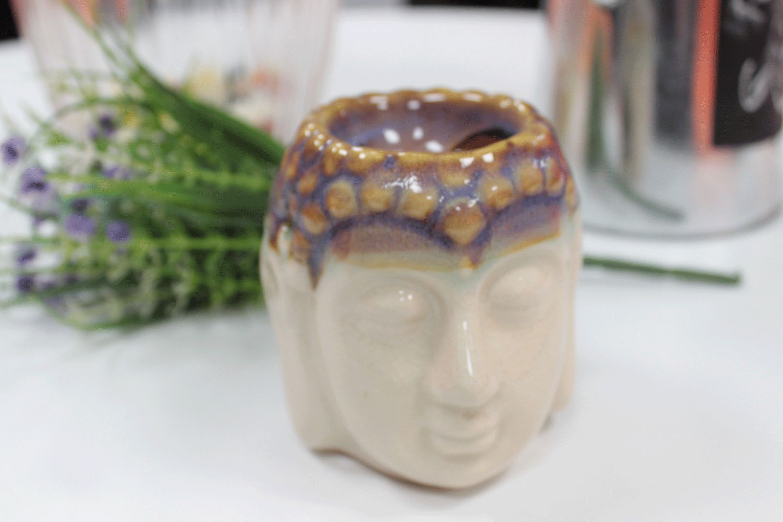 Buddha Fragrance Warmer - Ivory & Mint